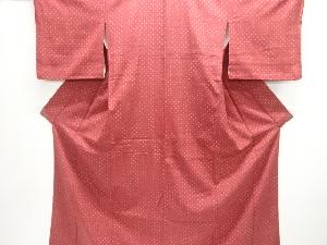 絣柄織り出し手織り紬着物